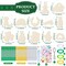 24 Sets St. Patrick's Day Craft Shamrock Wind Chime Kit Make Your Own Shamrock